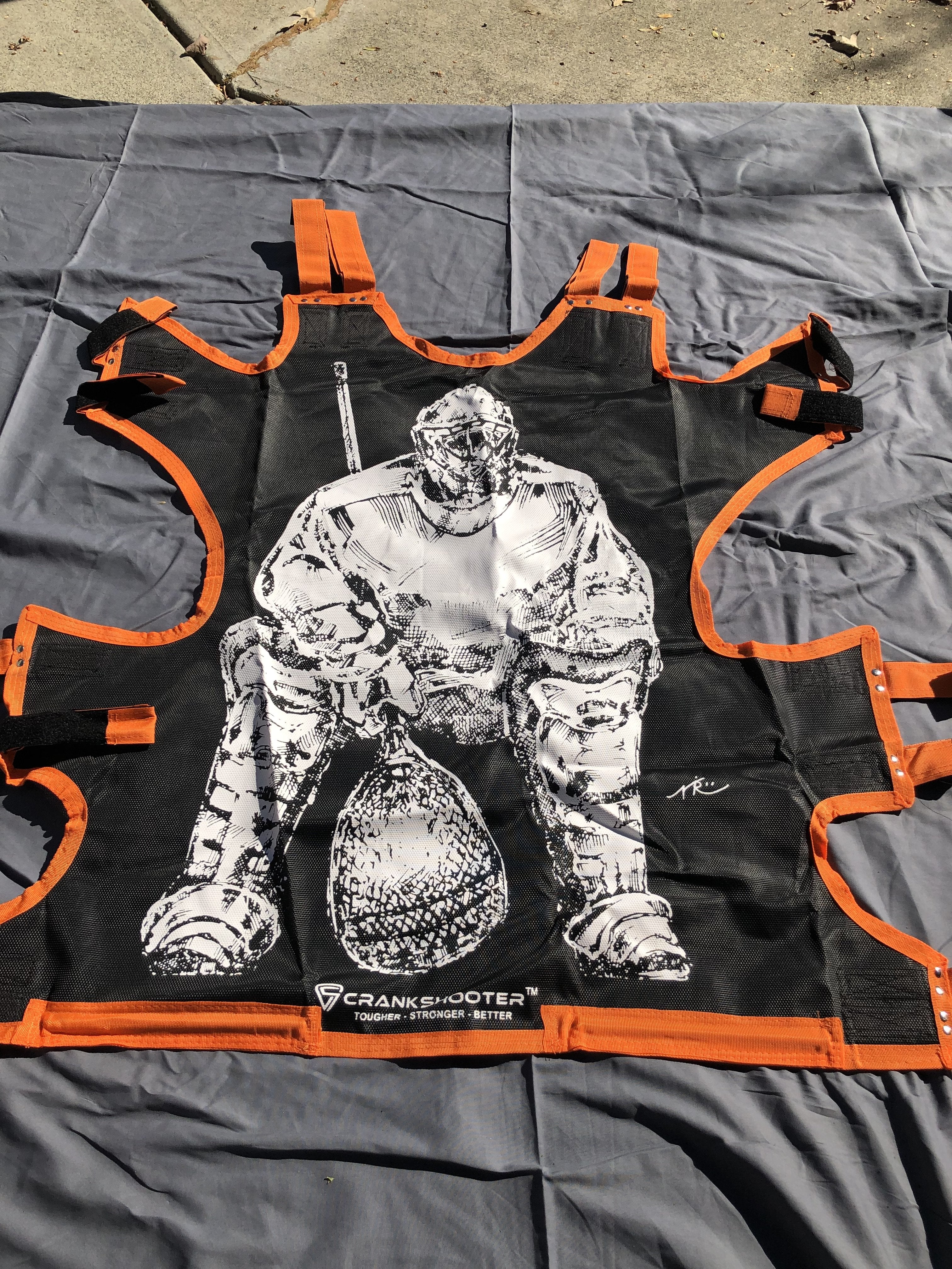 NEW! Hi-Impact "BIG GOALIE" BOX Lacrosse Shot Trainer by CrankShooter® For 4'x4' BOX GOALS ONLY -Triple Stitching - FREE Shipping - Image 9