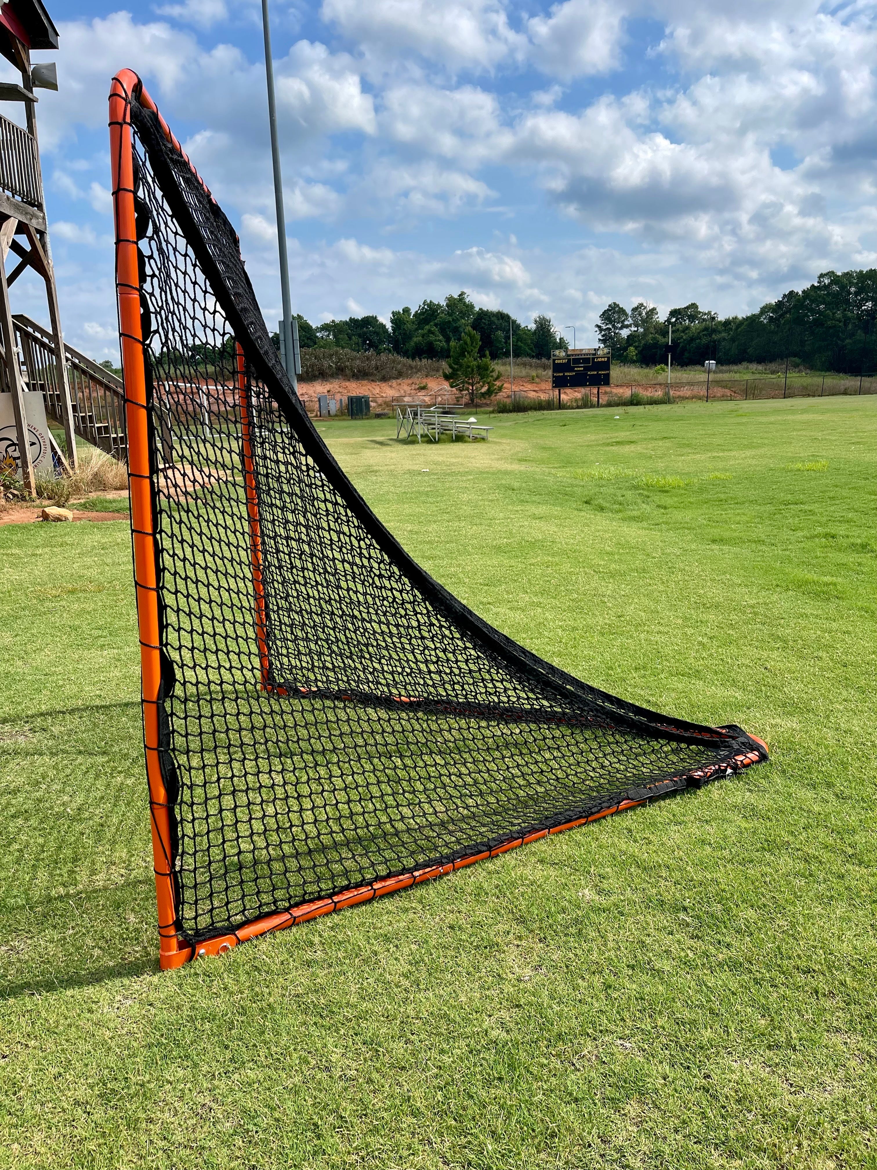 Folding Lacrosse Goal, 6'x6'x7', 35 lbs. Includes 4mm, 5mm or 6mm Black Net, By Crankshooter® - Free Shipping - Image 8