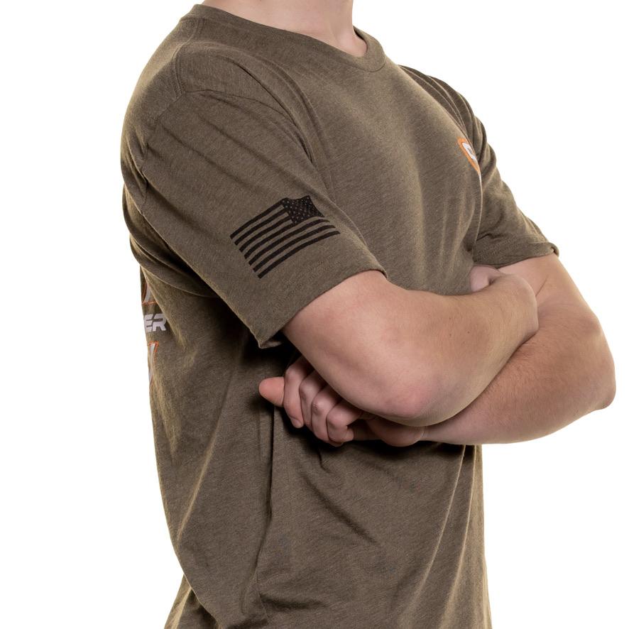NEW! CrankShooter® Lacrosse Products T Shirt, Green, Short Sleeve, Blend Material - Made in the USA - FREE SHIPPING - Image 3