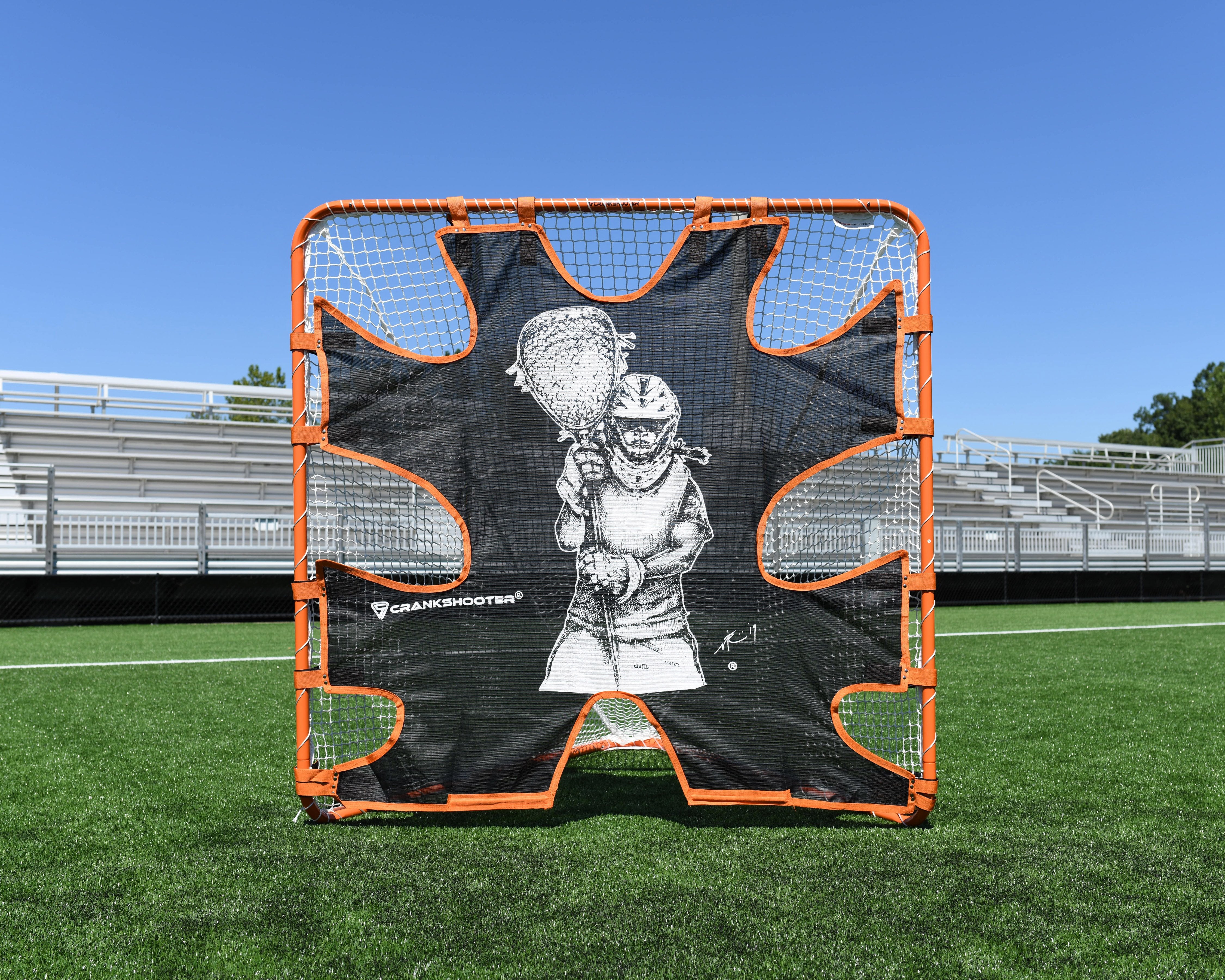 Hi-Impact Lacrosse Shot Trainer for 6'x6'x7' Goal by Crankshooter® - FEMALE GOALIE - Triple Stitching - FREE Shipping - Image 14