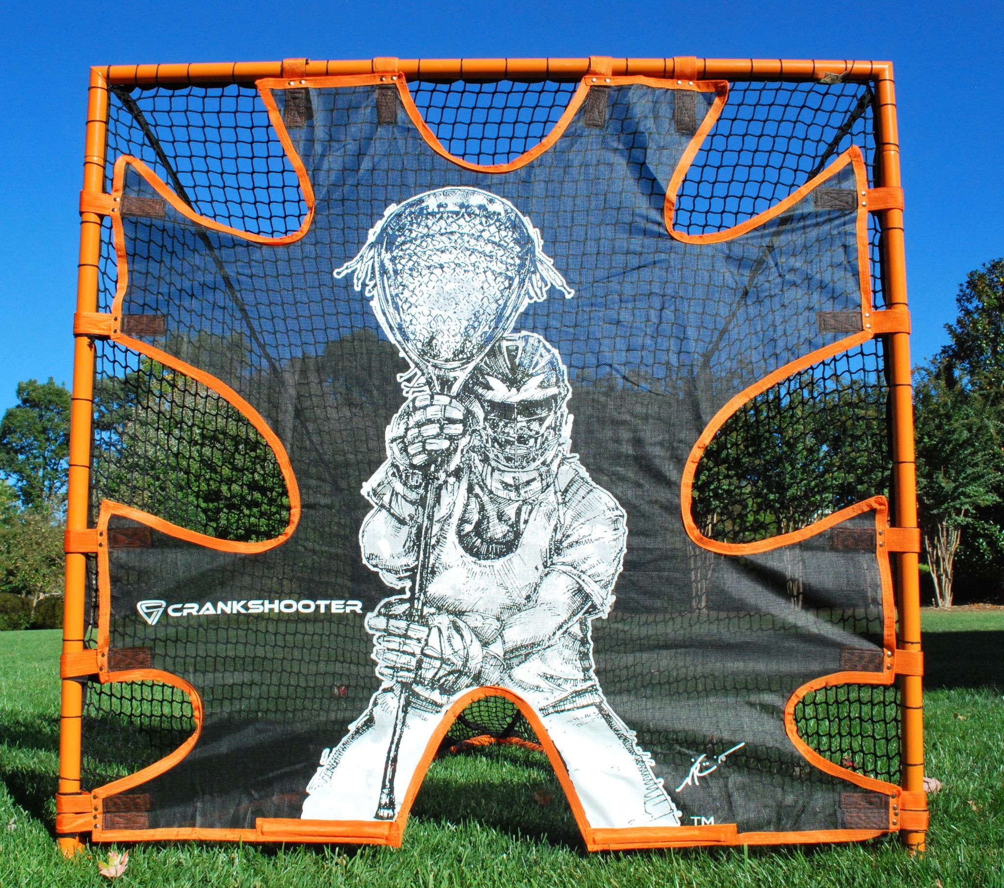 Hi-Impact Lacrosse Shot Trainer for 6'x6'x7' Goal by Crankshooter® - FREE SHIPPING - Image 13