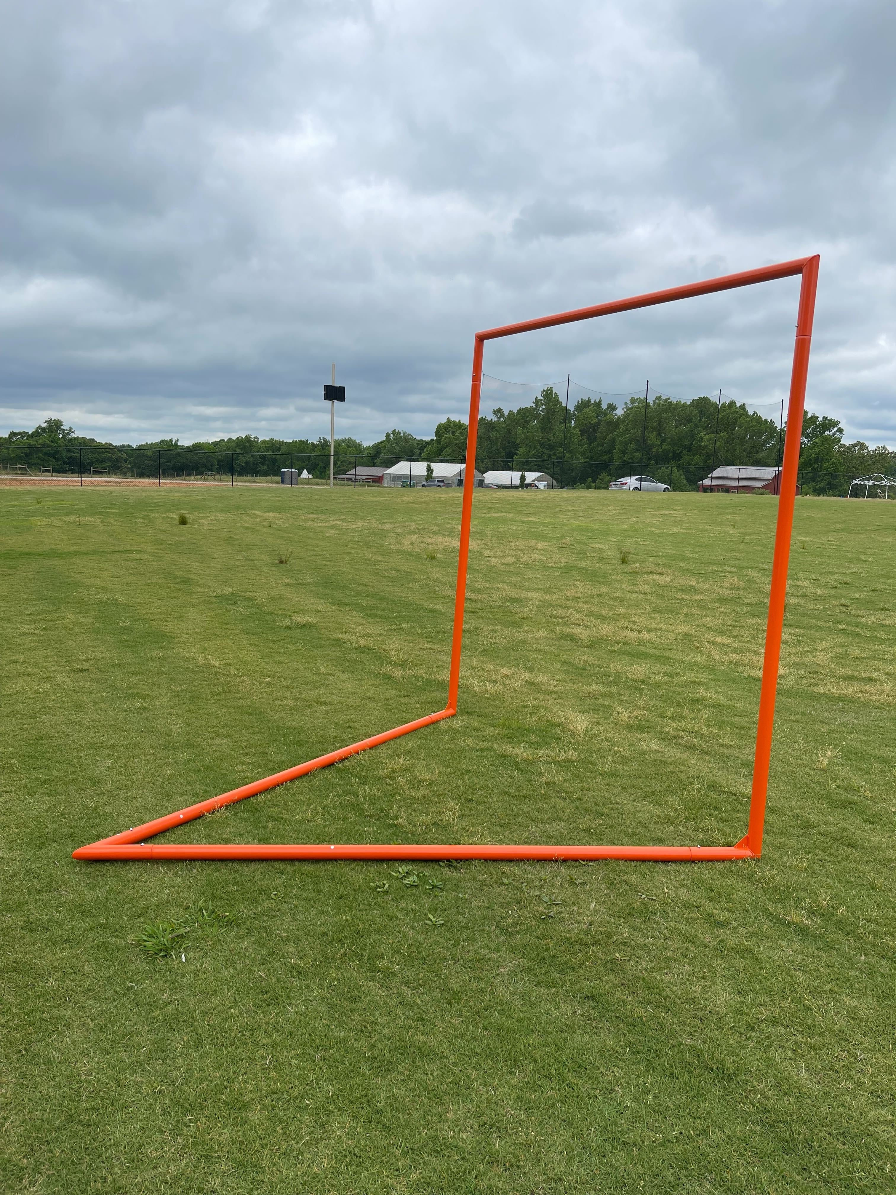 Tournament Lacrosse Goal, 6'x6'x7', 35 lbs. Includes 4mm - 7mm White or Black Net - Free Shipping - Image 10
