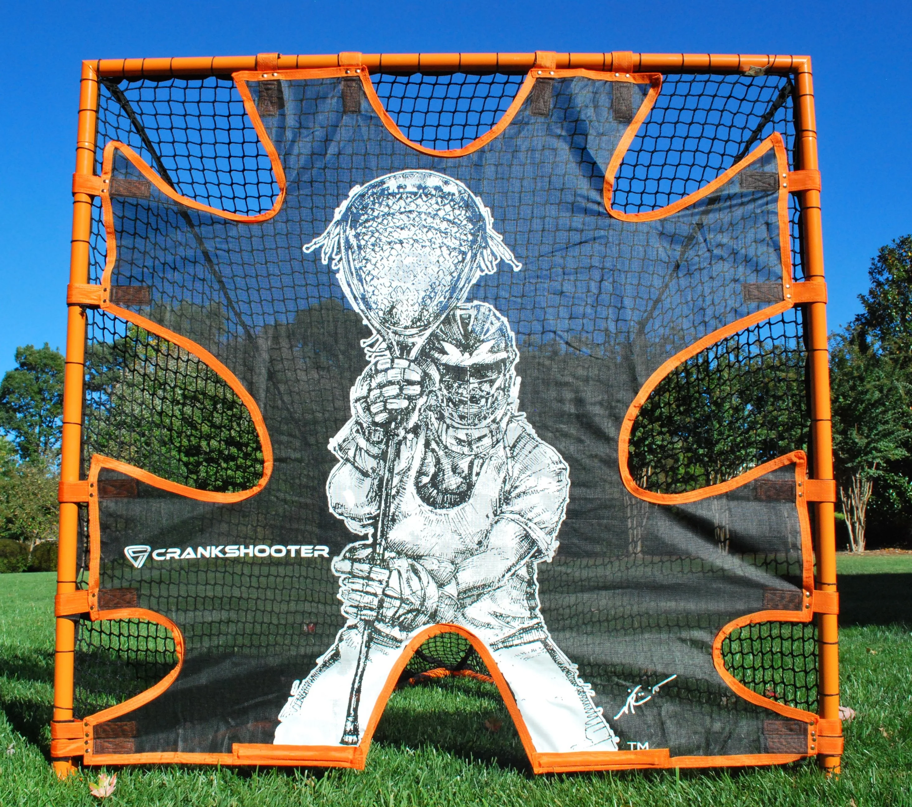 LAX PRO Bundle Kit Includes (Tournament 6x6x7 Goal + 5mm Net + Shot Trainer + 1 Dozen White Game Balls) - FREE SHIPPING - Image 6