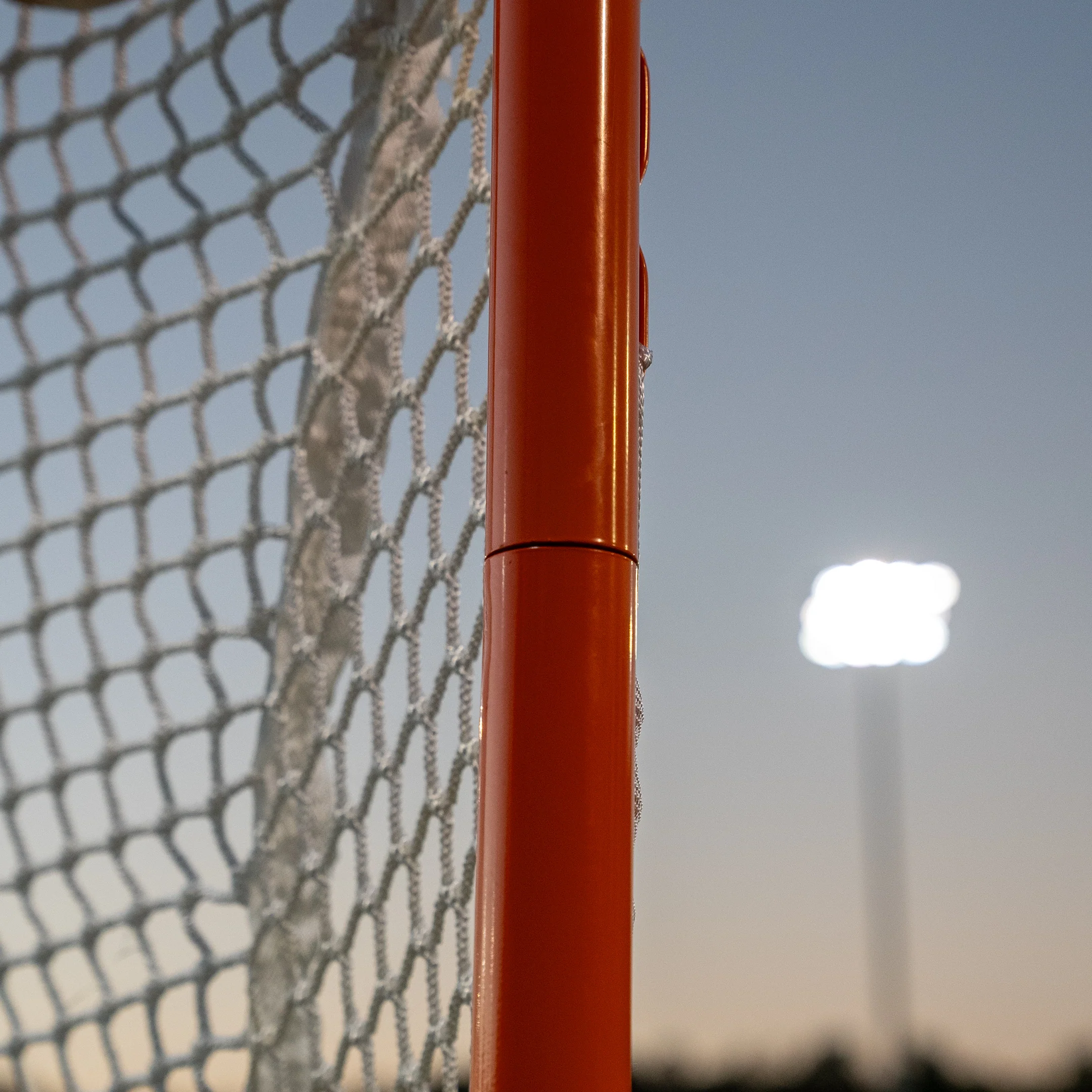 NEW! COMPACT College/High School Lacrosse Game Goal, 6'x6'x7', Flat Base With Lacing Rails, 118 lbs. Includes 6mm or 7mm White Net, By Crankshooter® - FREE SHIPPING - Image 5