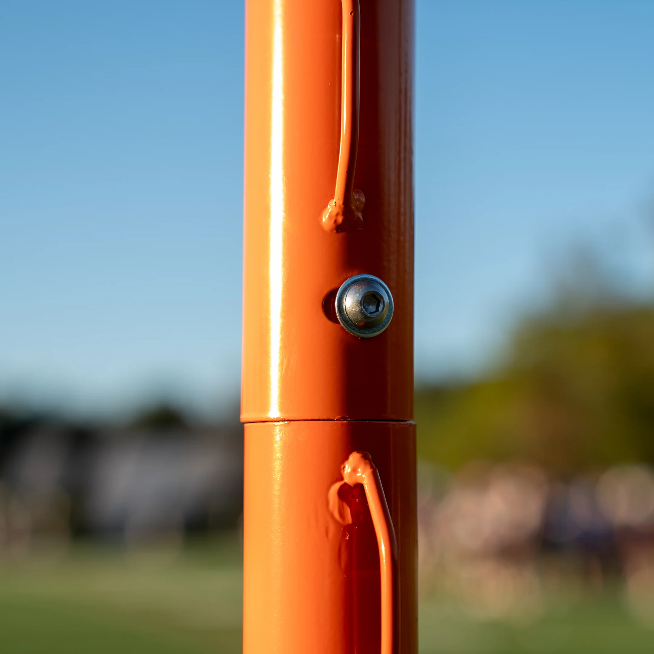 NEW! COMPACT College/High School Lacrosse Game Goal, 6'x6'x7', Flat Base With Lacing Rails, 118 lbs. Includes 6mm or 7mm White Net, By Crankshooter® - FREE SHIPPING - Image 7