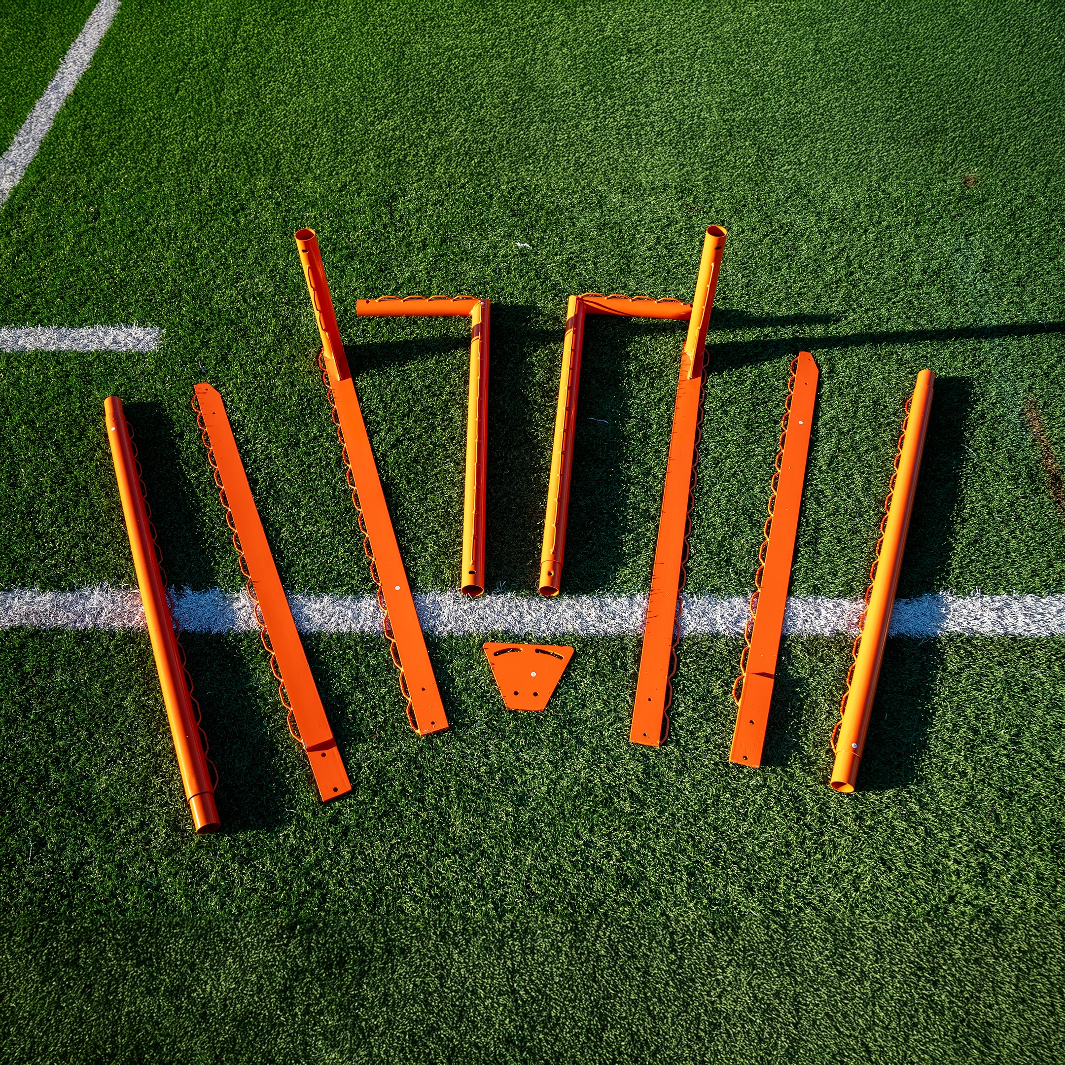 NEW! COMPACT College/High School Lacrosse Game Goal, 6'x6'x7', Flat Base With Lacing Rails, 118 lbs. Includes 6mm or 7mm White Net, By Crankshooter® - FREE SHIPPING - Image 9