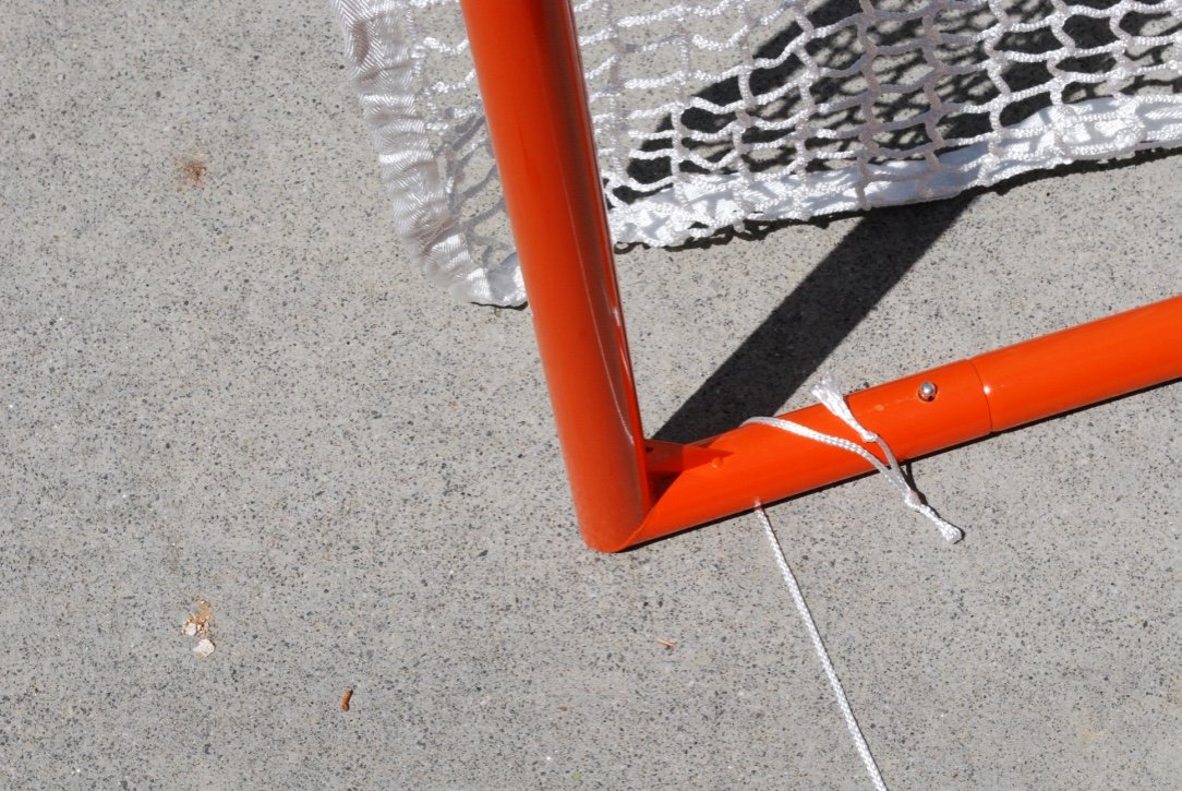 Pair (Qty 2) of Tournament Lacrosse Goals, 35 lbs. (Each) Includes 5mm White Nets, By Crankshooter® - Free Shipping - Image 9